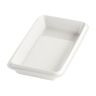 White enamelled porcelain deep dish GN 1/3 12" 13/16 x 6" 7/8