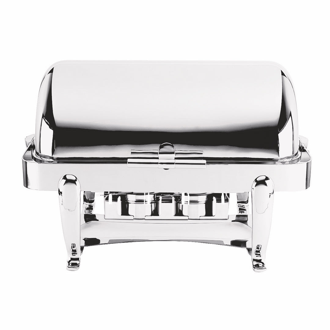 Rectangular Chafing Dish With 180 Degree Revolving Cover; H: 17", 26" X 17-3/4" Gal 1-3/4"