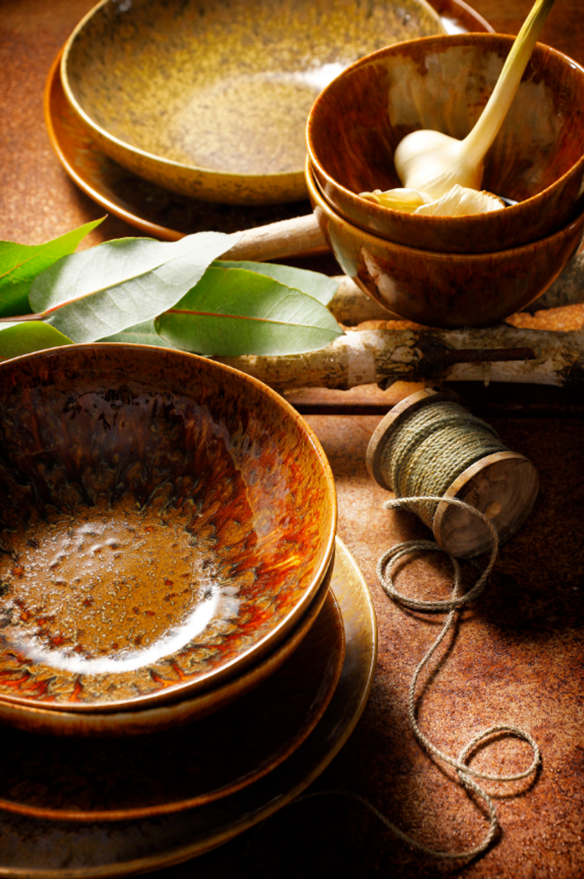 Palmer Schaal Forest Rustique 15 cm 70 cl Stoneware Bruin