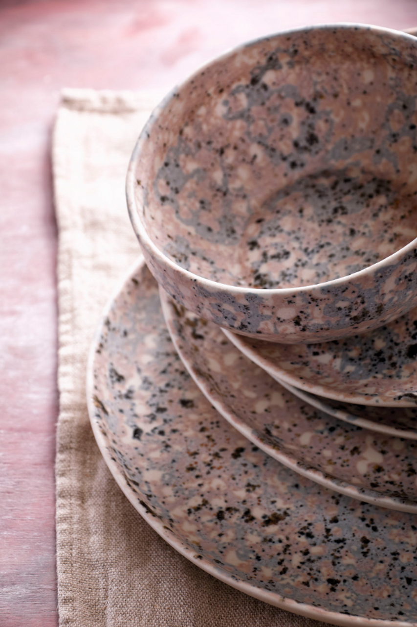 Palmer Schaal Confetti 14 cm 80 cl Stoneware Roze