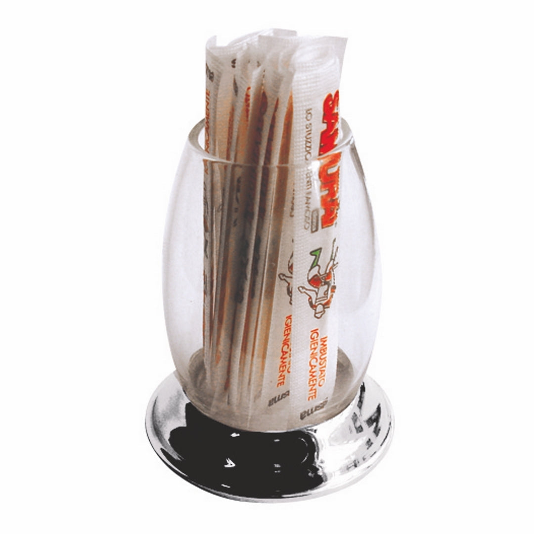 Toothpick Container;  H: 2-3/4", C: 2-3/8 Oz.