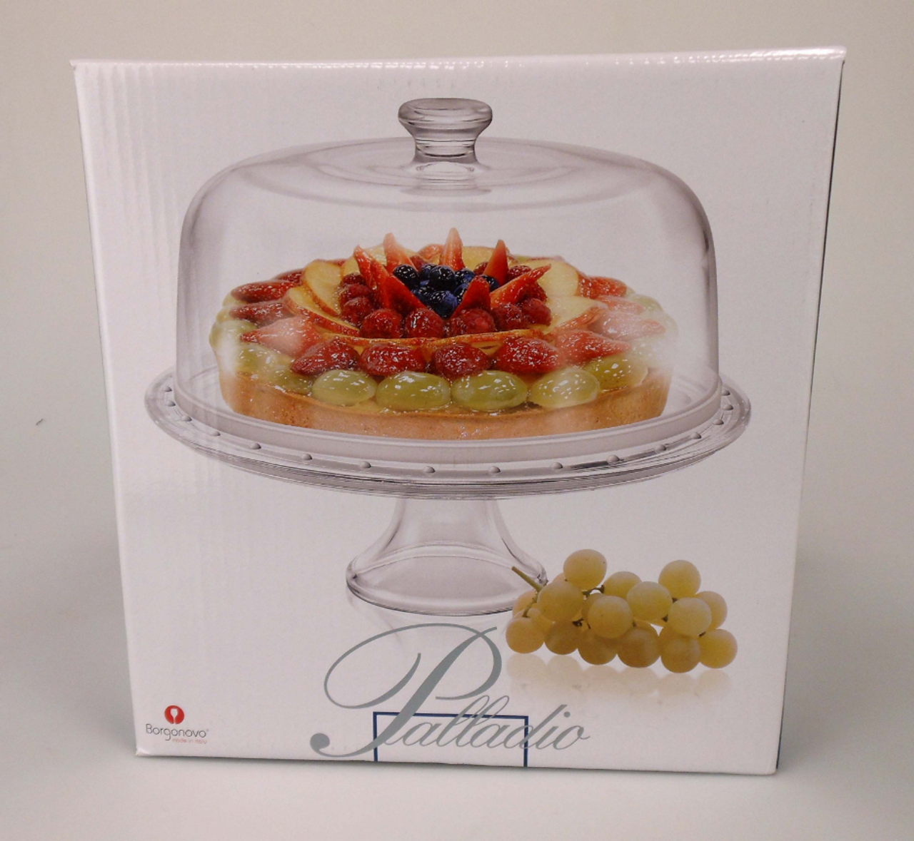 Borgonovo Taartplateau met stolp Palladio 31 cm Glas