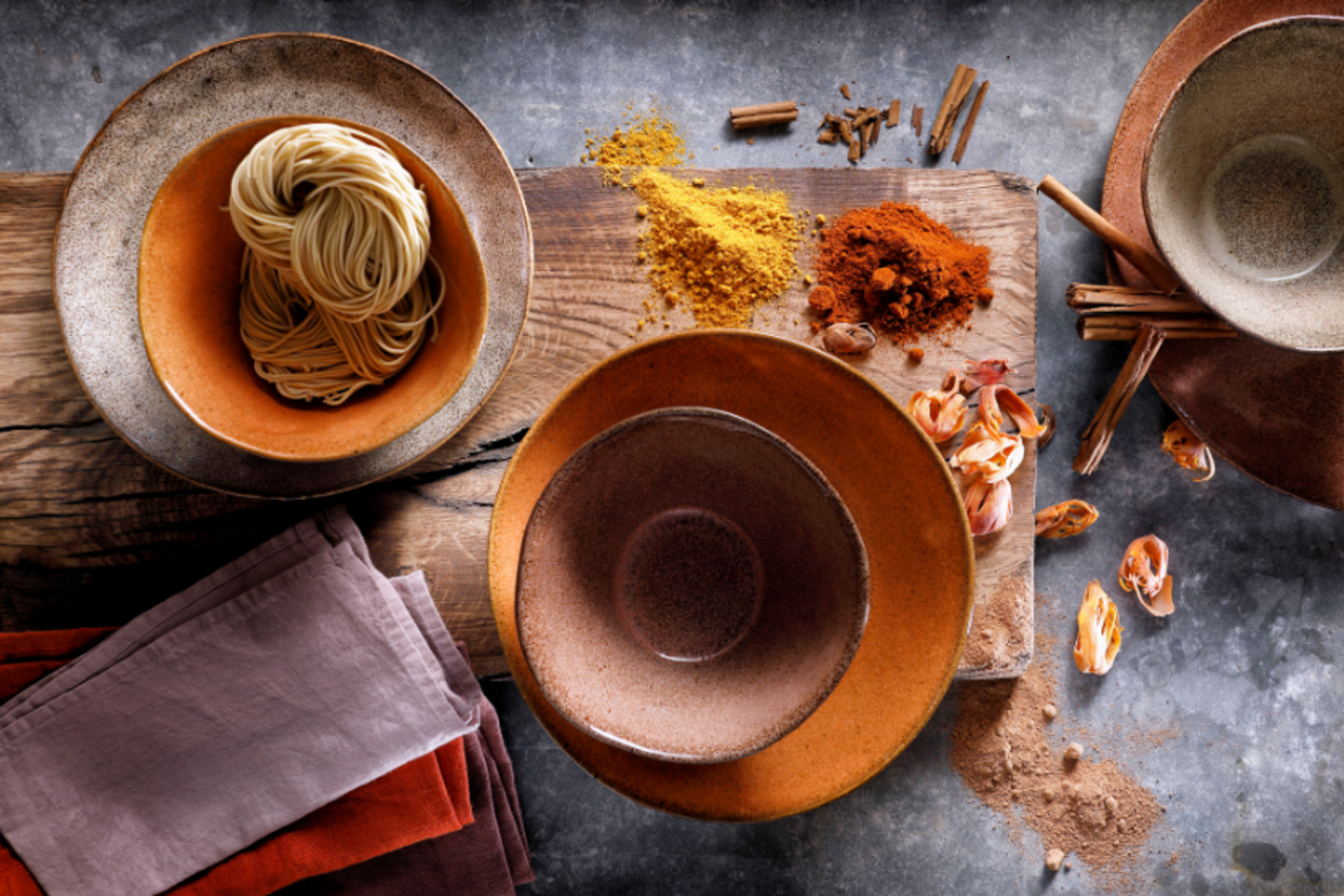 Palmer Schaal Rustique 15 cm 70 cl Stoneware Bruin