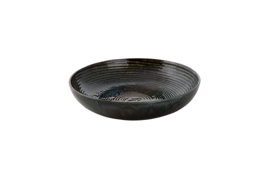 palmer-bord-diep-coupe-metallic-26-cm-groen-stoneware-1-stuk_