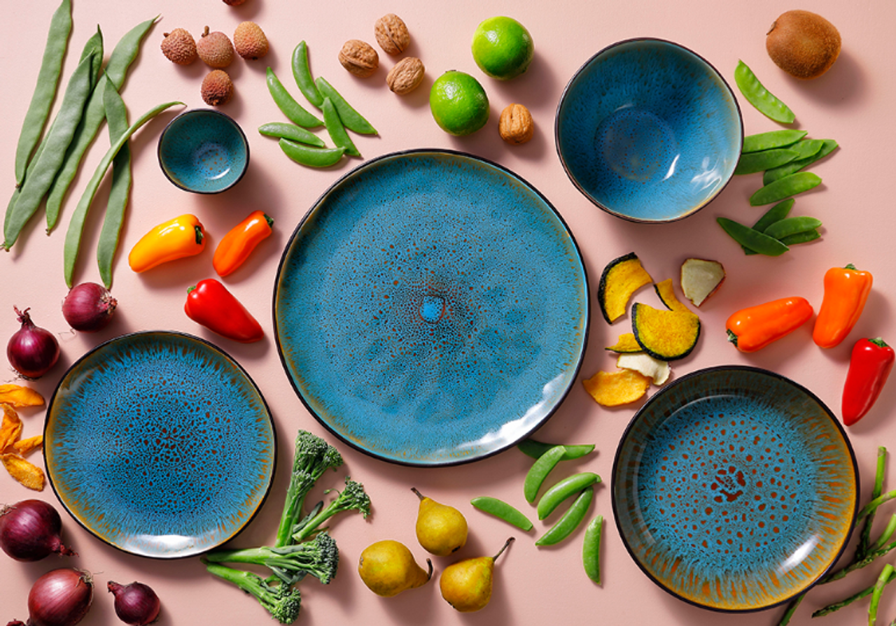 Palmer Bowl Lotus 15 cm 1 liter Stoneware Turquoise