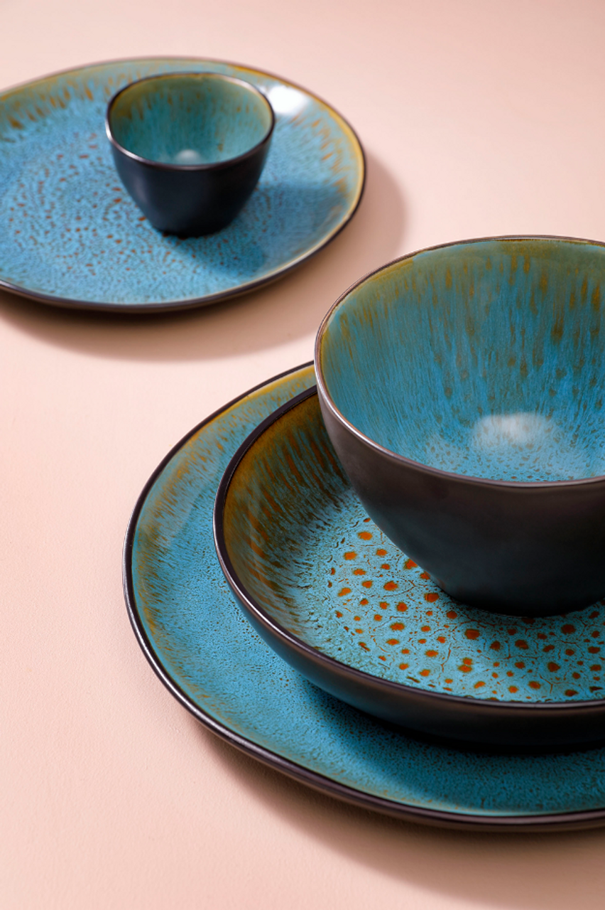 Palmer plate Lotus 27.5 cm Stoneware Turquoise