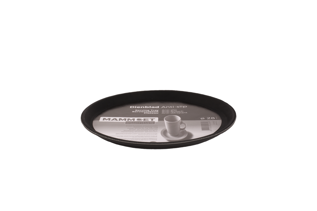 Mammoet Dienblad Easy Anti-slip 28 cm Polypropyleen Zwart