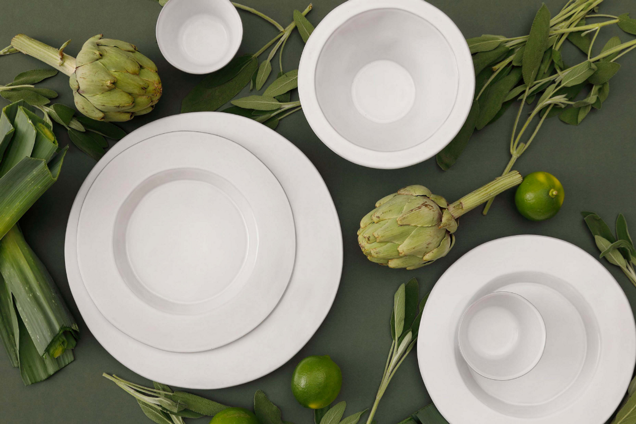 Palmer Schaal Ecogres Plano 18 cm 60 cl Stoneware Wit