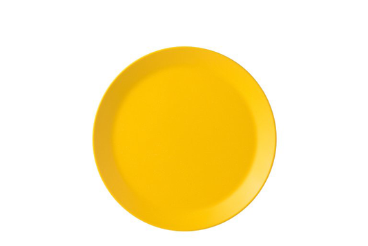 mepal-bord-bloom-24-cm-geel-melamine-1-stuk_