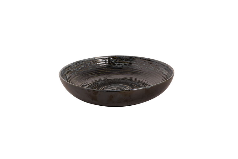 palmer-bord-diep-coupe-metallic-26-cm-zilver-stoneware-1-stuk_