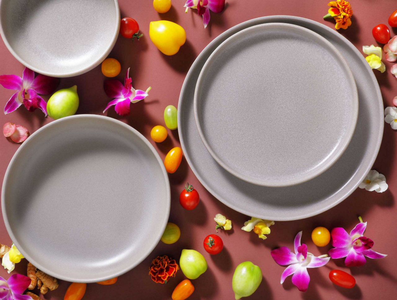 Palmer Bord Sandy Loam 28 cm Stoneware Grijs