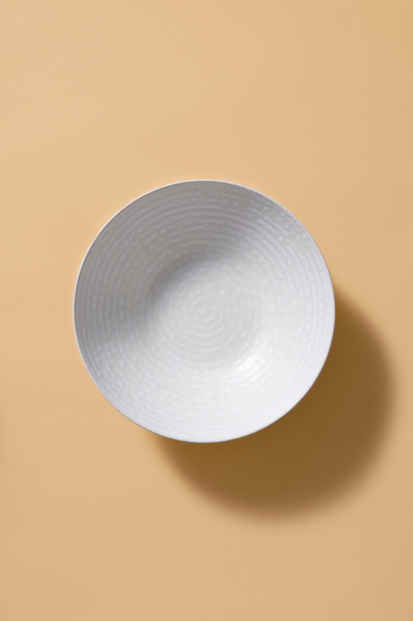 Palmer Schaal Ripple 24 cm 1.8 liter Stoneware Wit