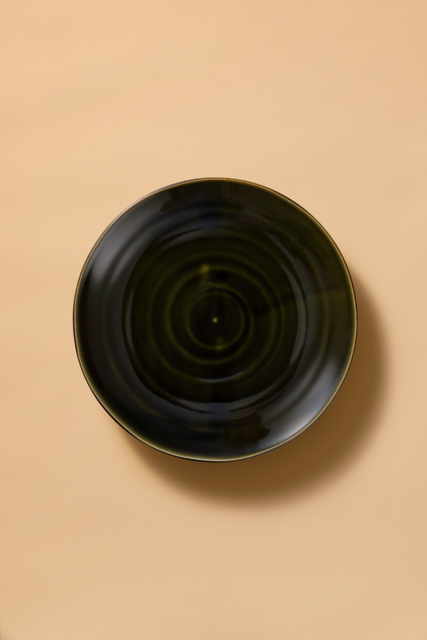 Palmer Bord Midori 25.5 cm Porselein Groen