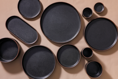 Maastricht Porselein plate deep Cafe Noir 21 cm Black