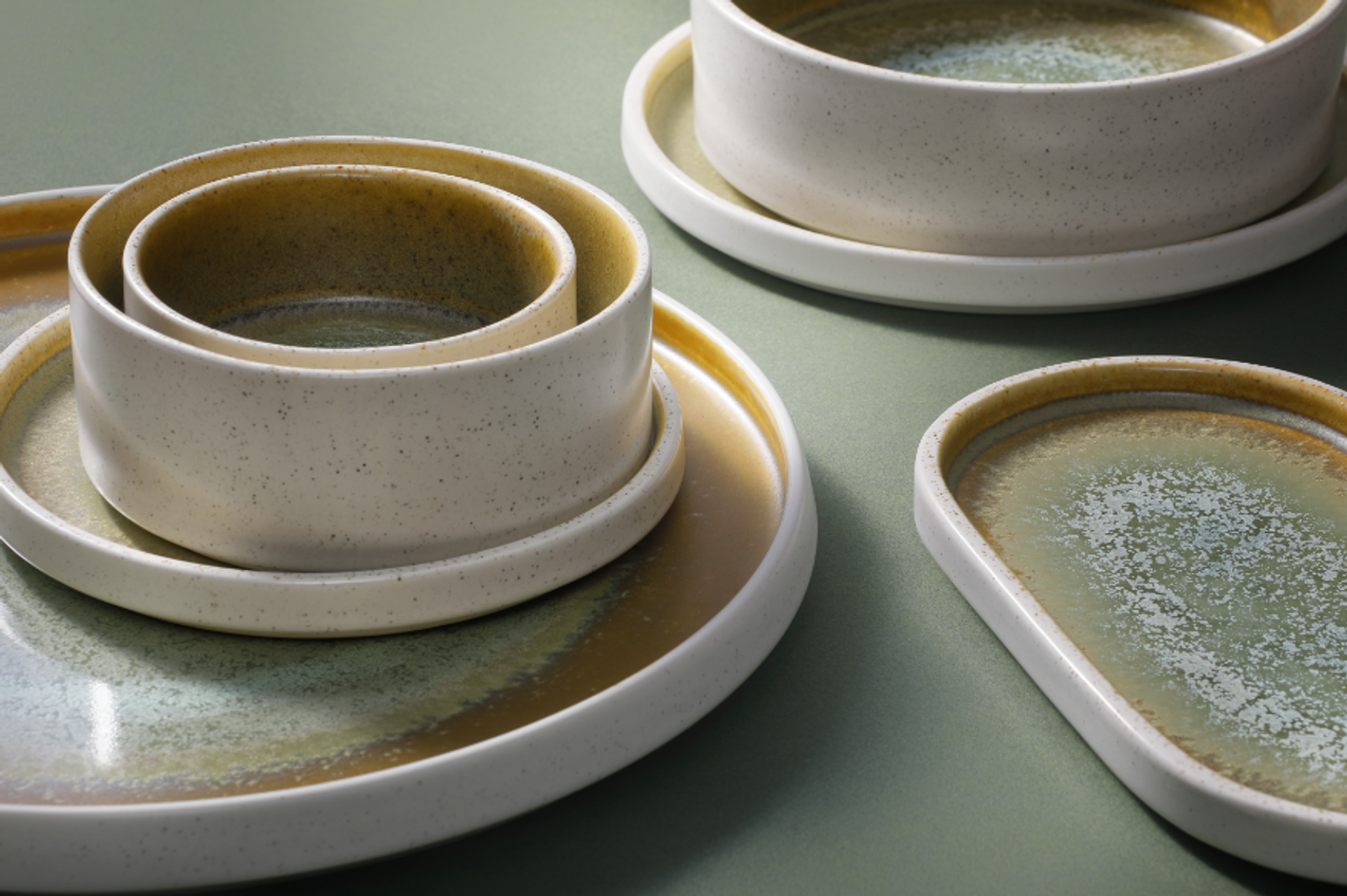 Palmer plate Coco 14.5 cm Porcelain Green