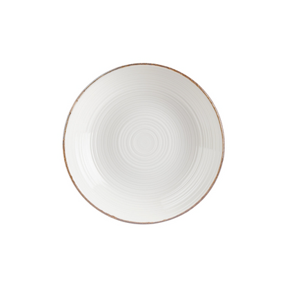 By Bone Bord Diep Helix Gleam 25 cm Porselein Cr??me