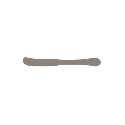 Butter Knife | Solid Handle | Mirror Finish: 3966 